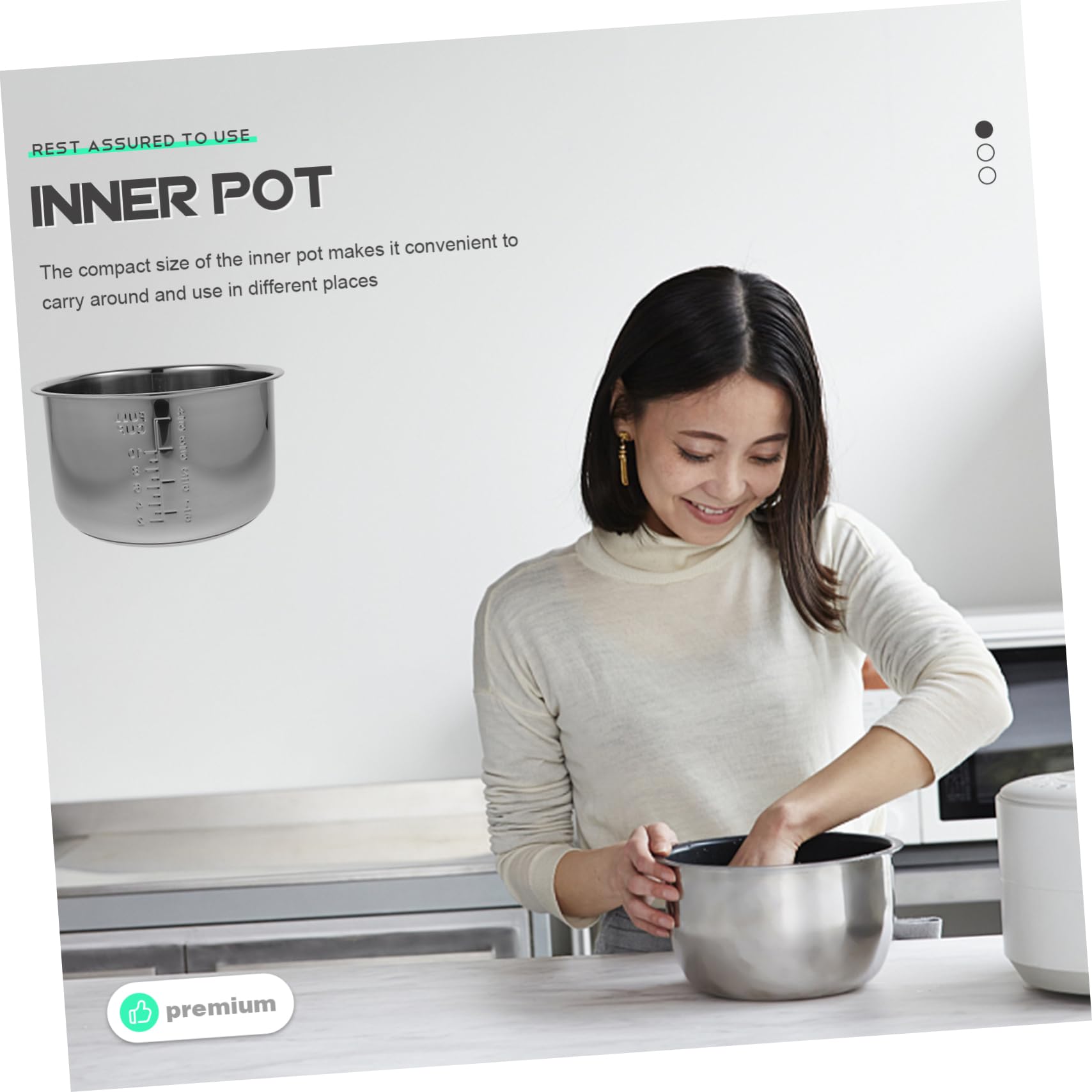 UPKOCH Liner De Cuiseur À Riz En Acier Inoxydable Universel En Acier Inoxydable Pour Revêtement Accessoires De Cuiseur À Riz Récipients Pour Casseroles