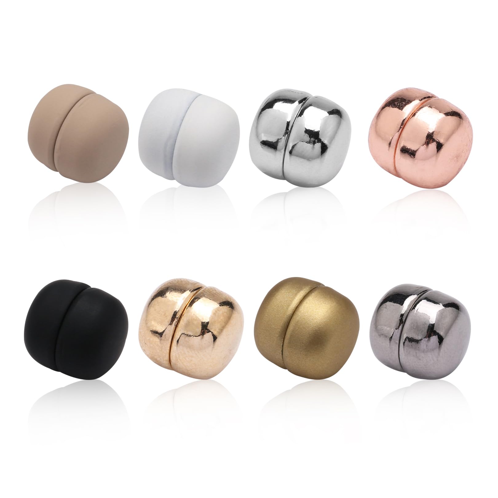 couduan8pcs Hijab Magnets Pins,Hijab Pins Multi-Use Magnetic Buttons Stylish and Unique Pearl Clips Suitable for DIY Muslim Women Clothing Scarf Dress Accessory,Pinless Brooch for Women