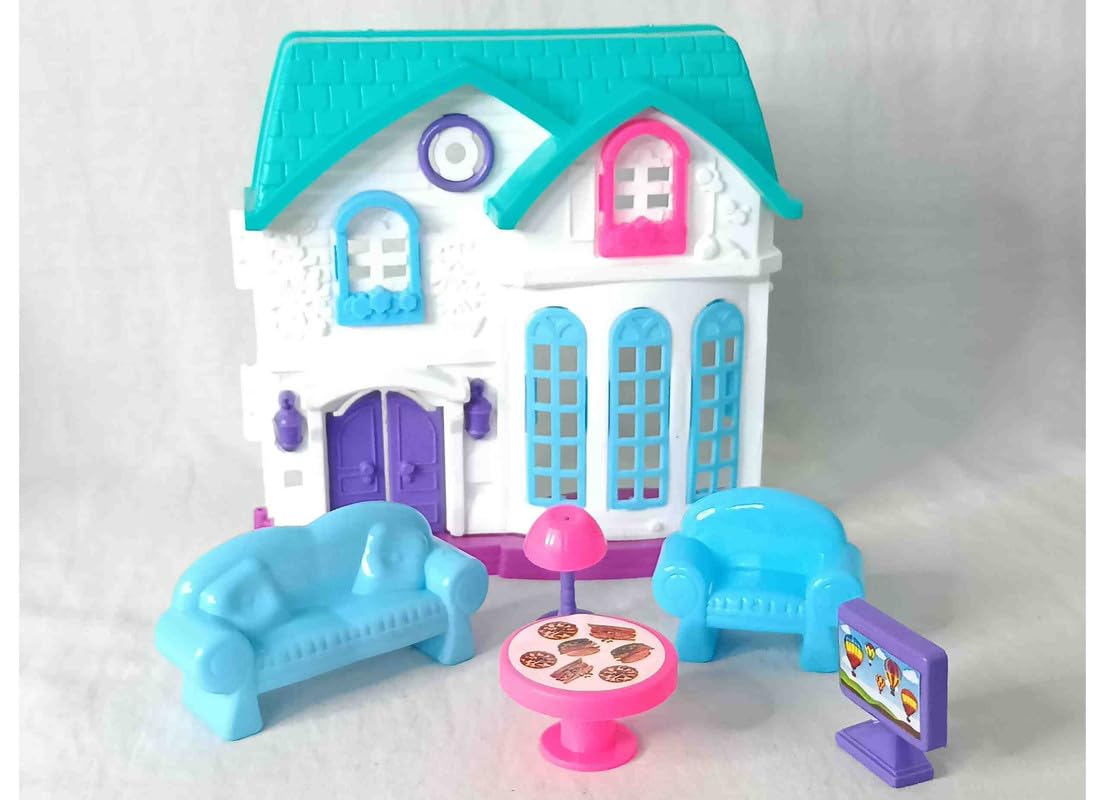 RJKD Single Doll House with Accessories Play Set for Girls and Kids (Multi_Pack of 1)
