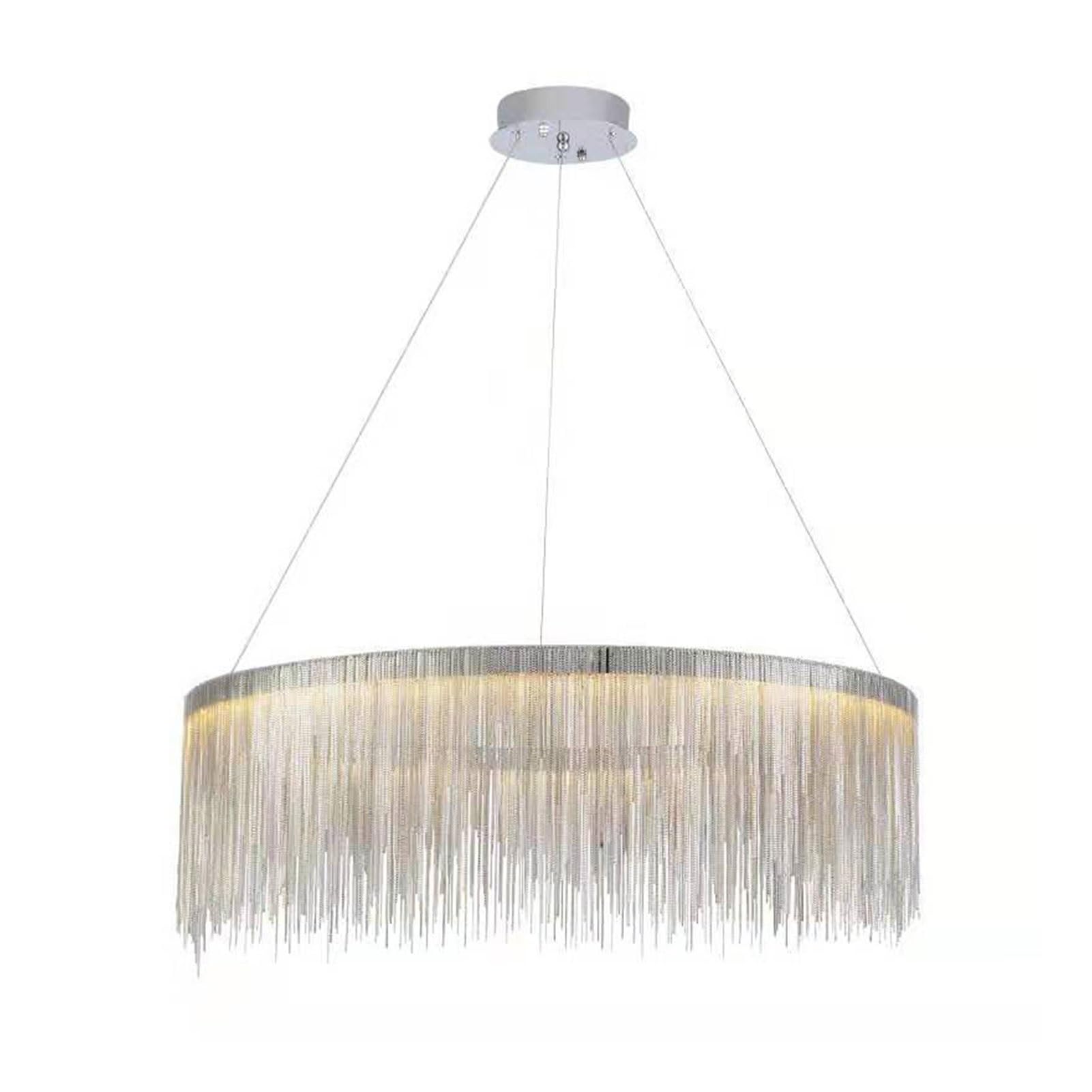 Lustre en cristal réglable pour illuminer vos soirées dans le salon