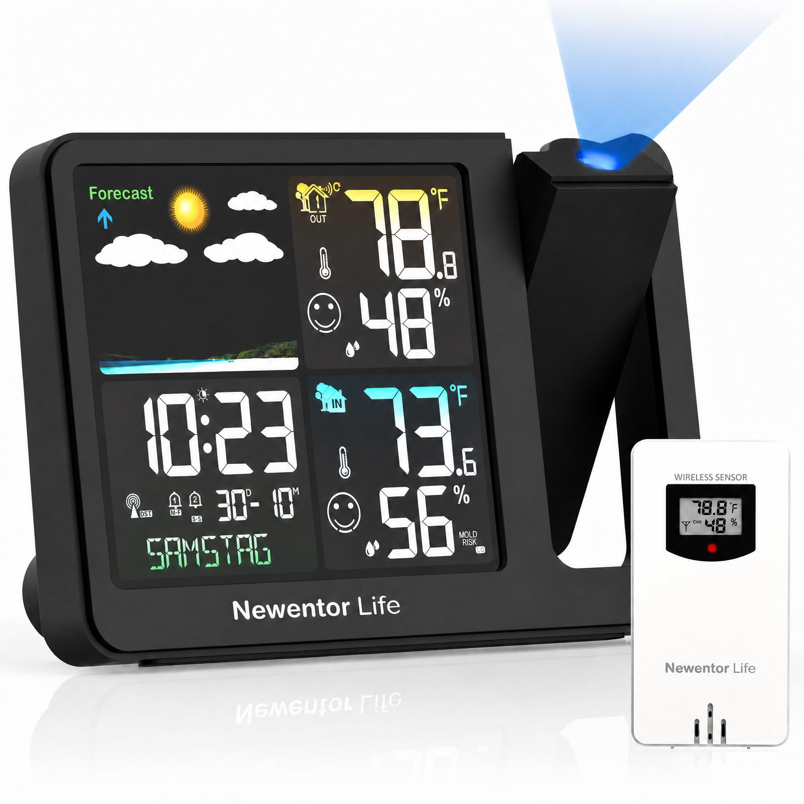 Newentor Projection Alarm Clock