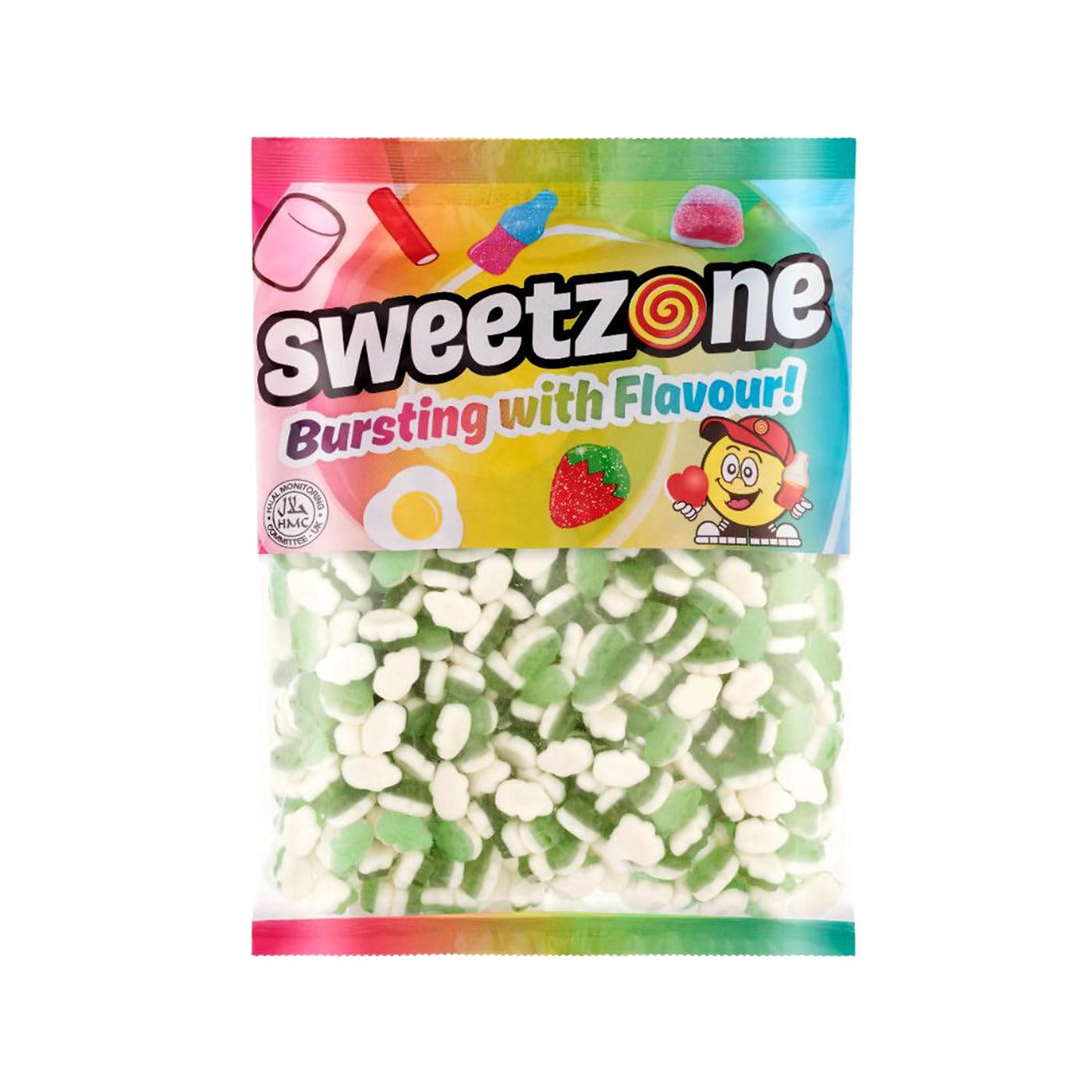 Mini Frogs Sweet Zone Halal Sweets Tub, 1kg. Tubs of Sweets, Jelly Sweets, Wine Gums, Old Fashioned Sweets, Sweets Bulk, Halloween Candy, Sweet Tub Delight for All