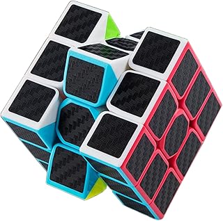 Speed Cube 3x3,Classic Magic Cube Puzzle Toy Size 56mm,Smooth Carbon Fiber Cubes,Easy Turning and Smooth Play Durable Puzzle Cube Toy,Magic Square Cube