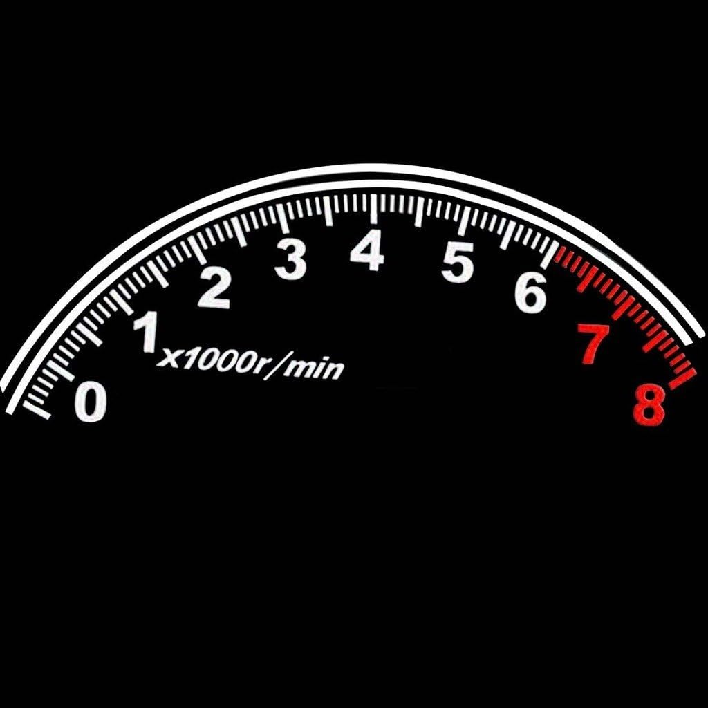 Reflective car sticker Tachometer On rear bumper 31.5" x