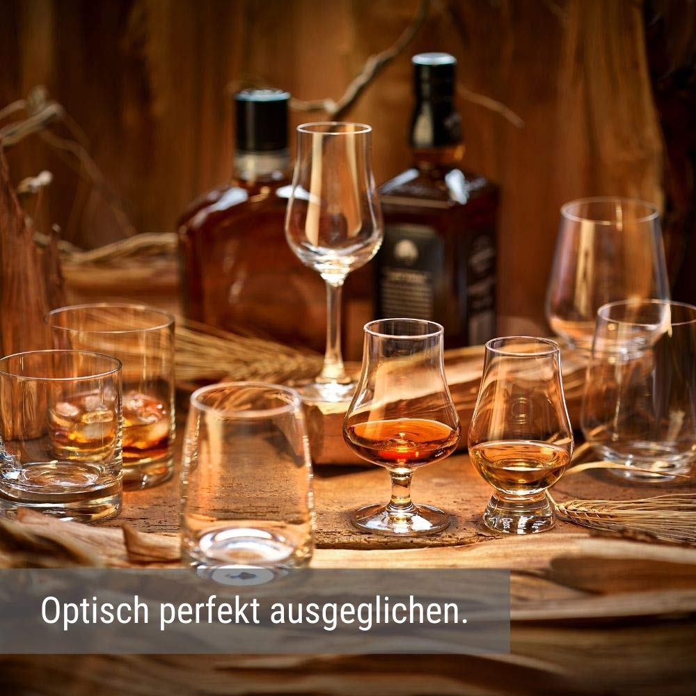 The Glencairn Glas Whiskey Gläser 4er Set/Whisky Glas mit 190 ml Fassungsvermögen/edle Gläser aus hochwertigem Kristallglas/Whisky Gläser Set spülmaschinentauglich