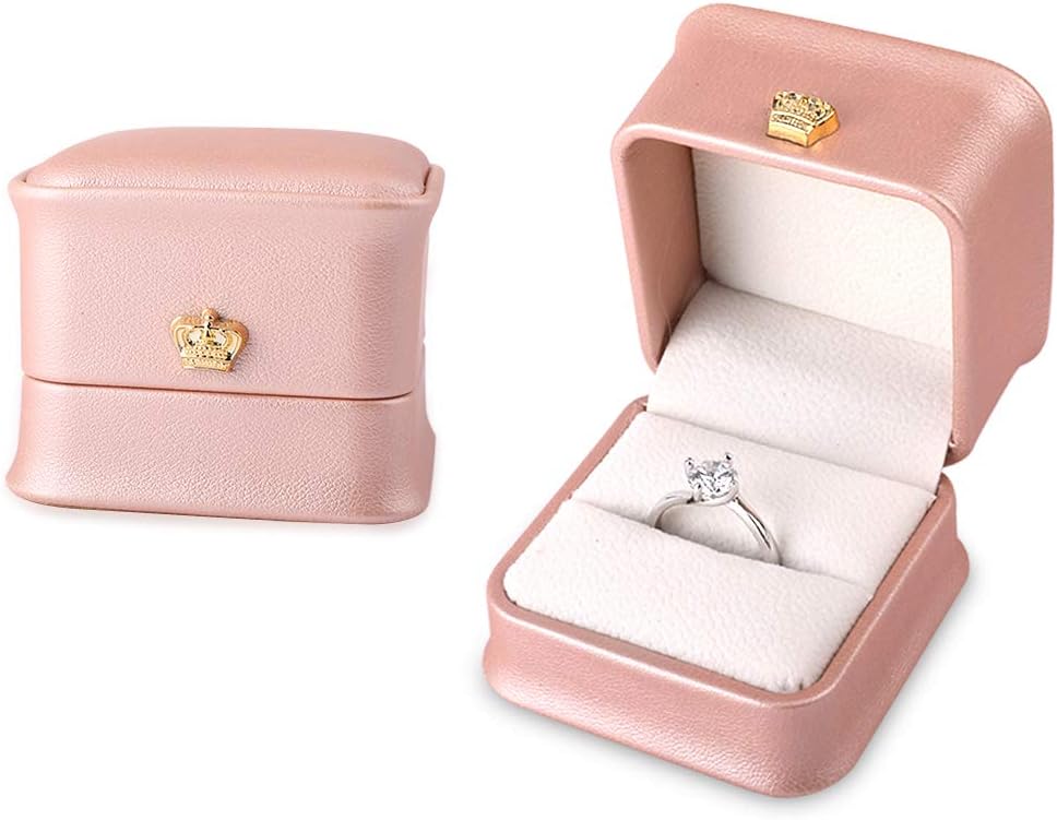 pink engagement ring box