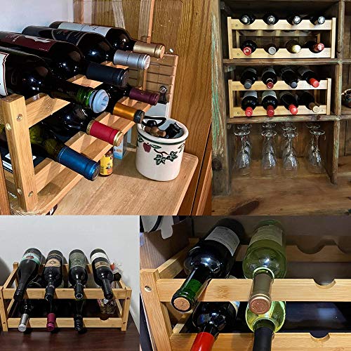 image for Riipoo Wine Rack Countertop, Wine Racks Shelf, Wine Bottle Holder for 