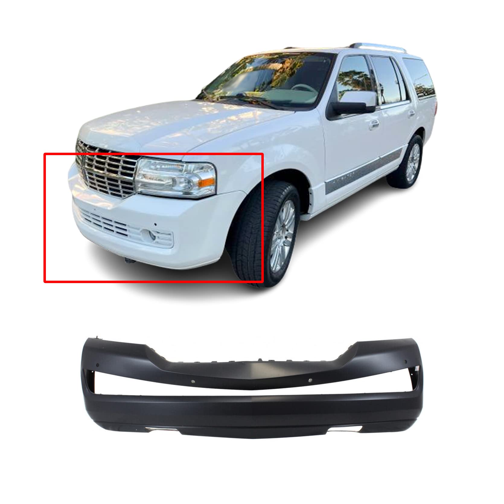 よりも FitParts Front Plastic Bumper Cover Fascia Replacement for 2017