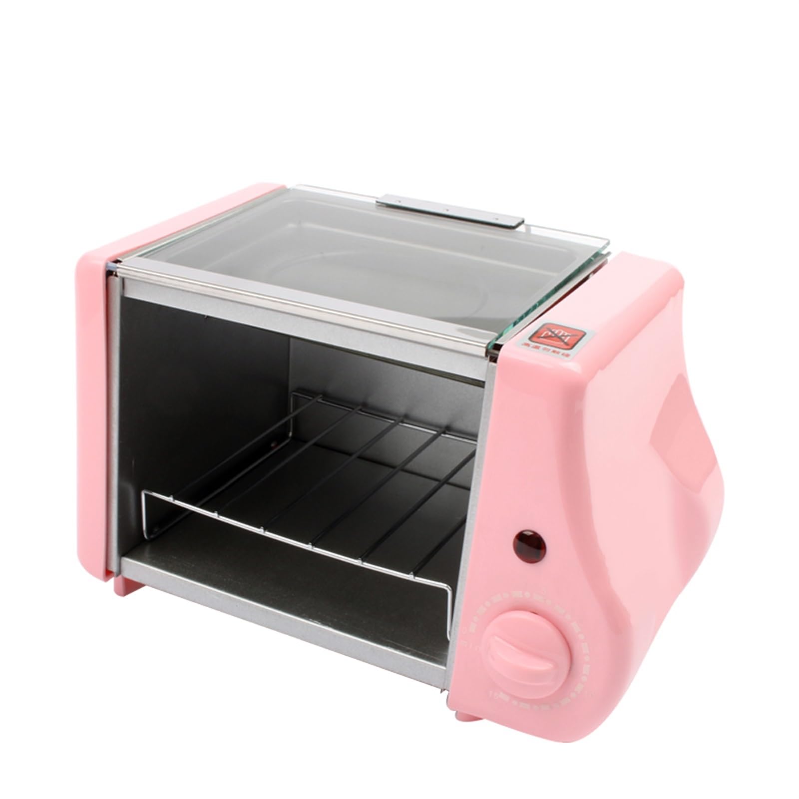 Multifunzione Mini Elettrico Cottura da Forno Forno Arrosto Grill Uova Fritte Frittata Padella Colazione Macchina for Il Pane Tostapane(Yellow)