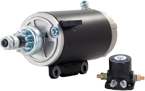 RAREELECTRICAL Motor de arranque compatible con y solenoide 69-94 Johnson Marine fueraborda 110 115 Hp Sm17916