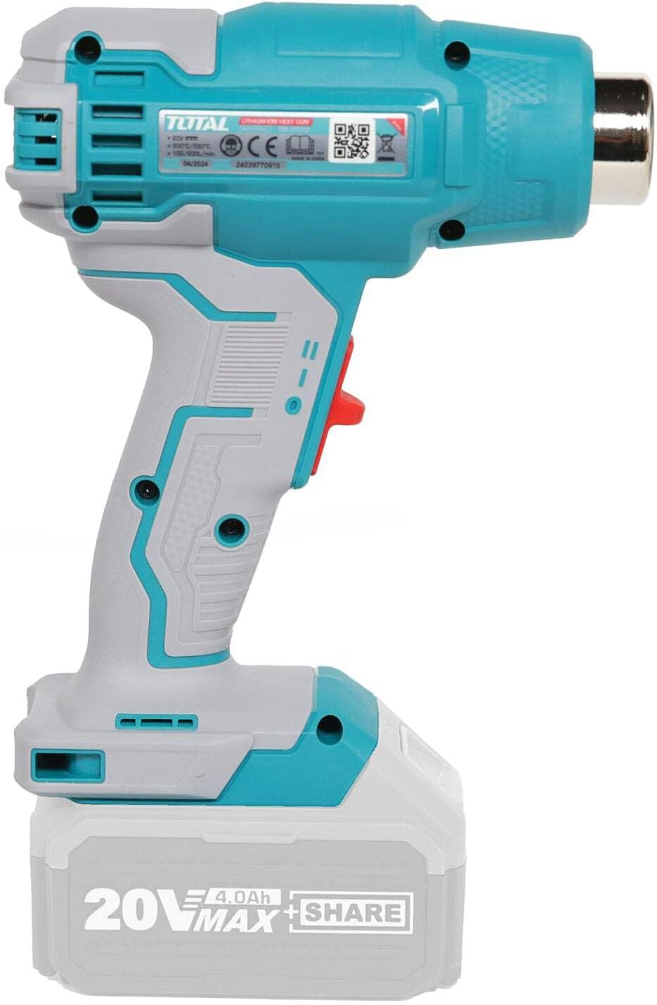 TOTAL TBLI2002 Heat Gun with battery attached