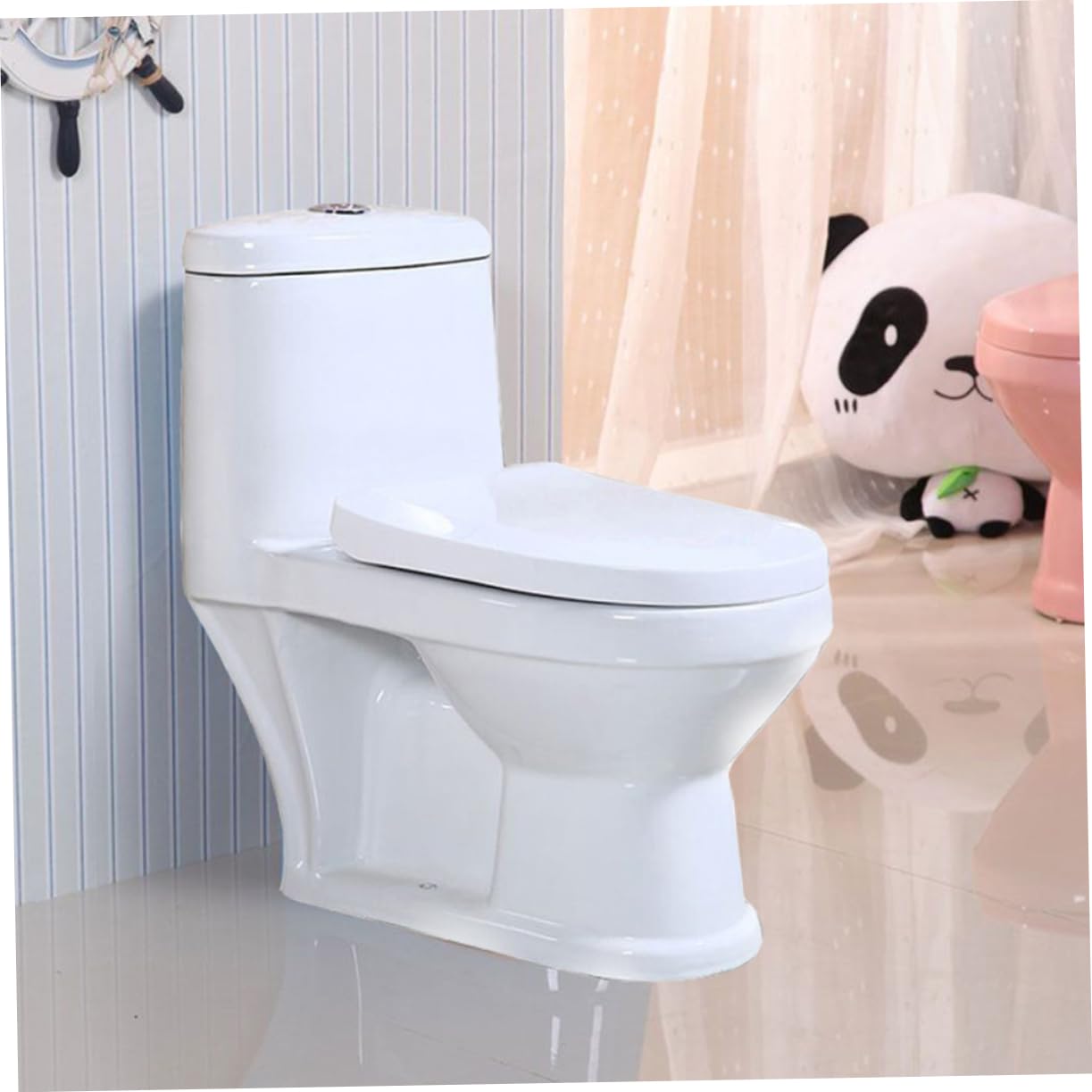 Zerodeko Riduttore Wc per Bambini in Pp Bianco, Sedile da Viaggio Pad Antiscivolo e Struttura Robusta per L’addestramento al Vasino