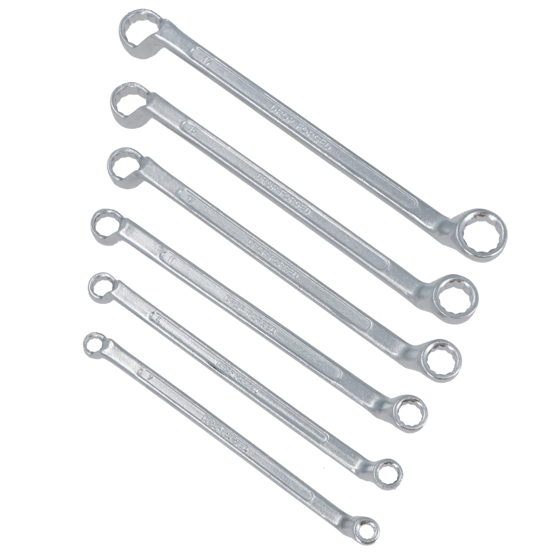Ab Tools Chrome Metric Double Ended Bi-Hex Ring Spanners 6Mm – 17Mm 6 Spanners 12 Sizes