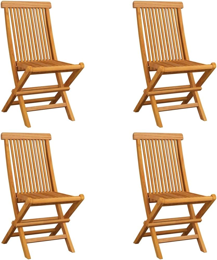 Patio Chairs with Red Cushions 4 pcs,Garden Chair,High Back Chairs,Lounge Chairs,Lawn Chairs,Club Chairs,Outdoor Chair,for Garden,Backyard,Lawn,Porch,Poolside and Balcony,Solid Teak Wood