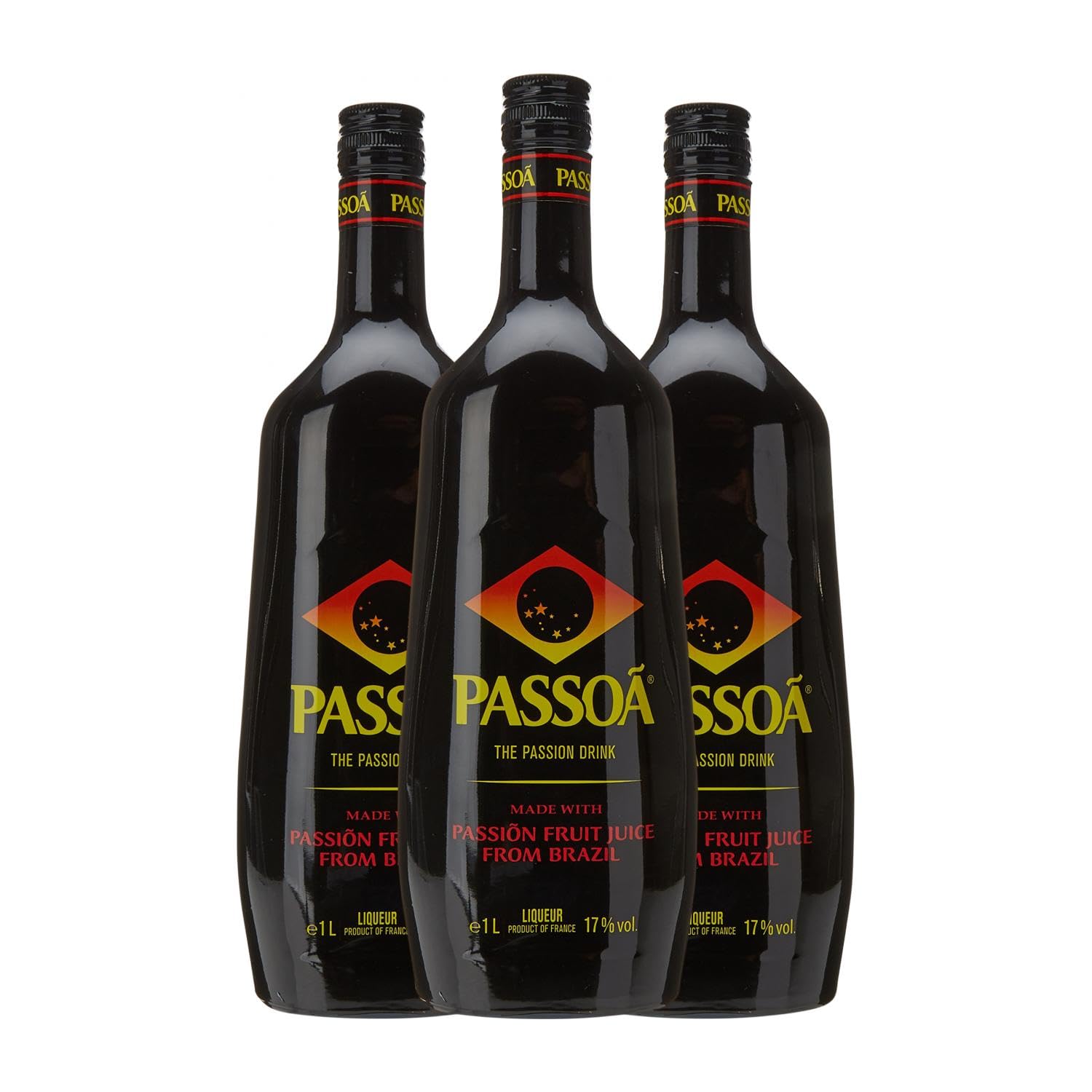 Licores Passoa Botella Misil 1 L (Caja de 3 Botella Misil de 1 L)
