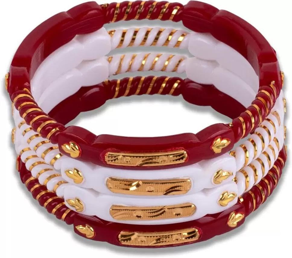 Srishti Creation Plastic Gold-plated Shakha Pola (Pack of 4)_BZ_SC-SAKHAPOLA-708_2.4 (B0CZR6NDDM) Amazon Price History, Amazon Price Tracker