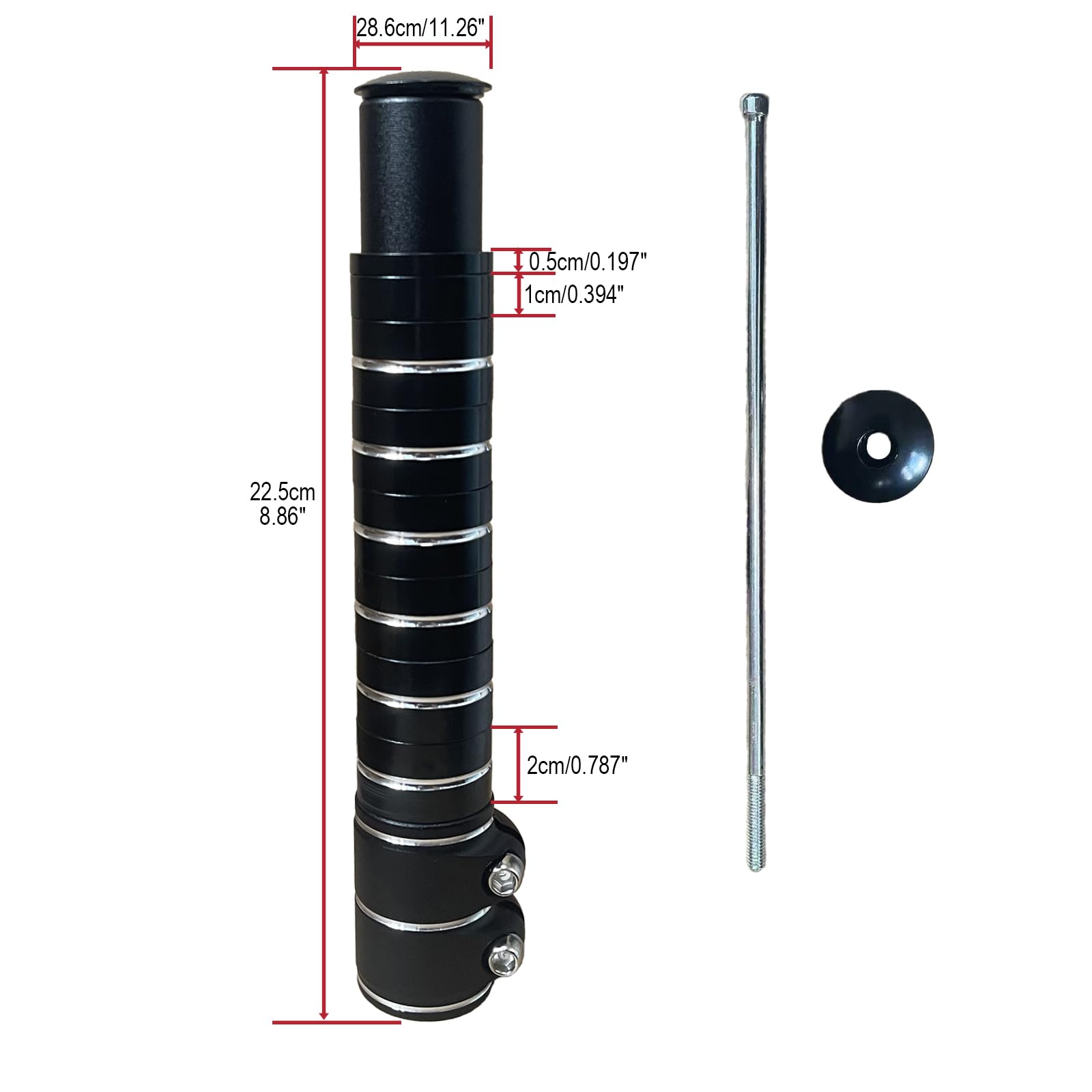 Burgtec Santa Cruz Replacement Titanium Shock Bolt Kit - Set 2-9473