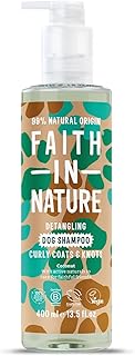 Faith In Nature Natural Coconut Dog Shampoo, Vegan & Cruelty Free, No SLS,Silicones or Parabens, Detangling, For Curly Coats, 400ml