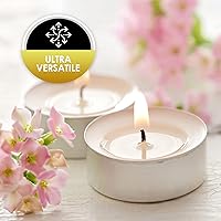 Vista 2 de PAMI Premium Paquete de 50 Velas de Té de Larga Duración - Sin Fragancia con 2.5 Horas de Tiempo de Combustión - Velas de Té de Parafina con Hermosa