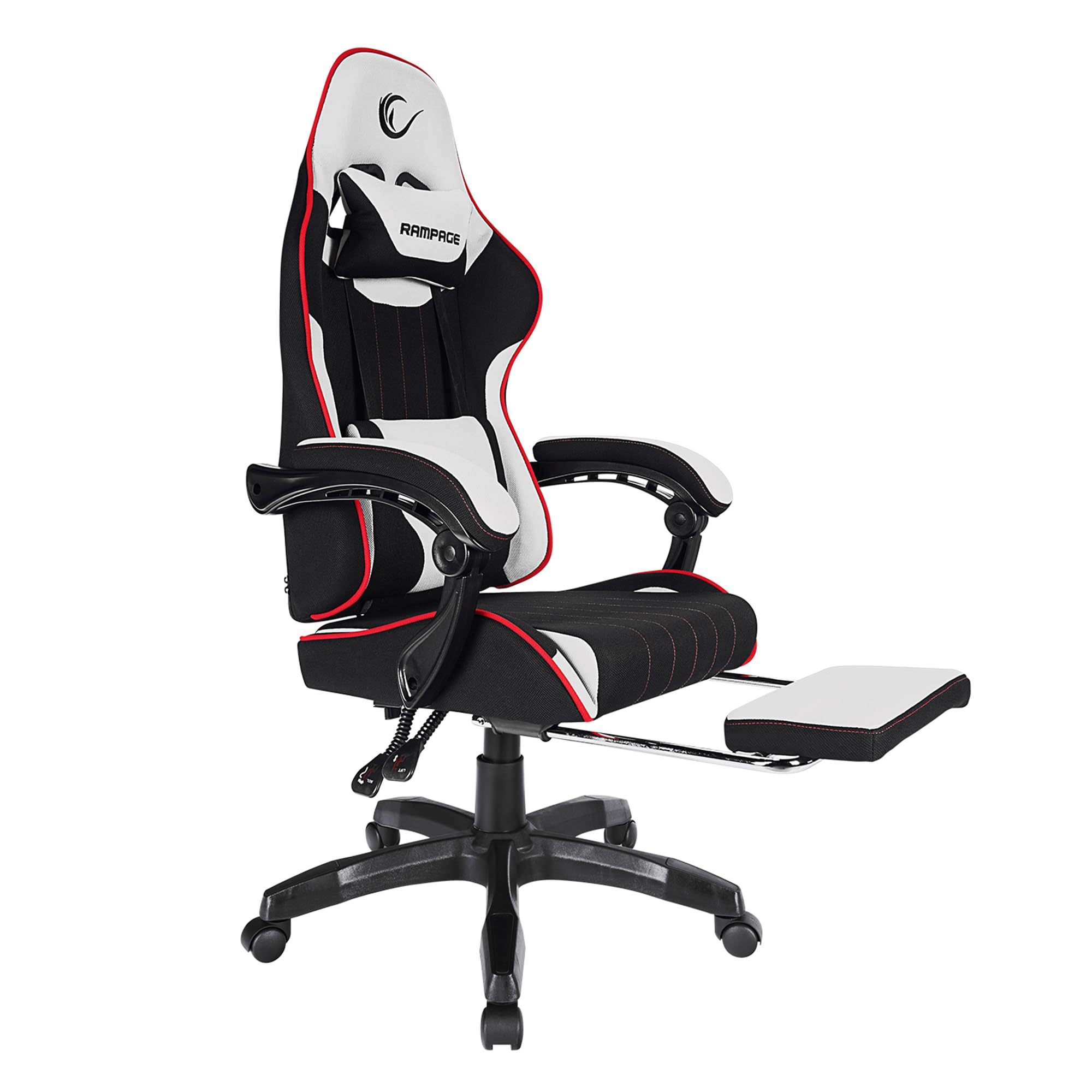 Rampage MC-6655B Vanguard Oyuncu Koltuğu Siyah Gri, Ergonomik
