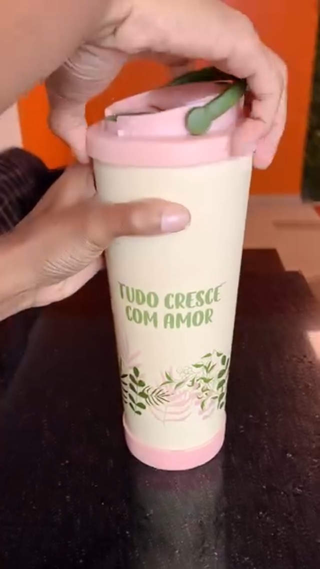 Zona Criativa – Copo Spring 850ml Motivacional Floral | Copo