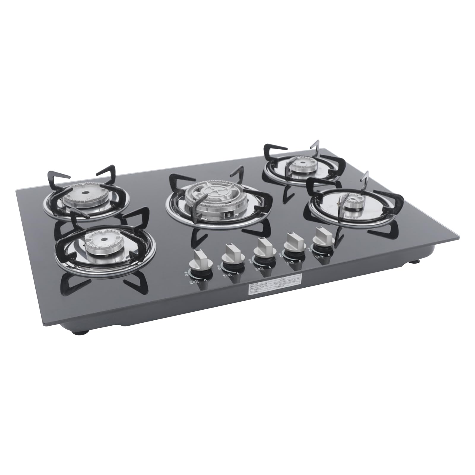 30Inch Gas Cooktop, 5 Burners Built-in Gas Stove Kitchen Cooktop Stainless Steel Electronic Pulse Ignition Thermocouple Protection LPG Convertible Propane Cooktop(5 Burners)