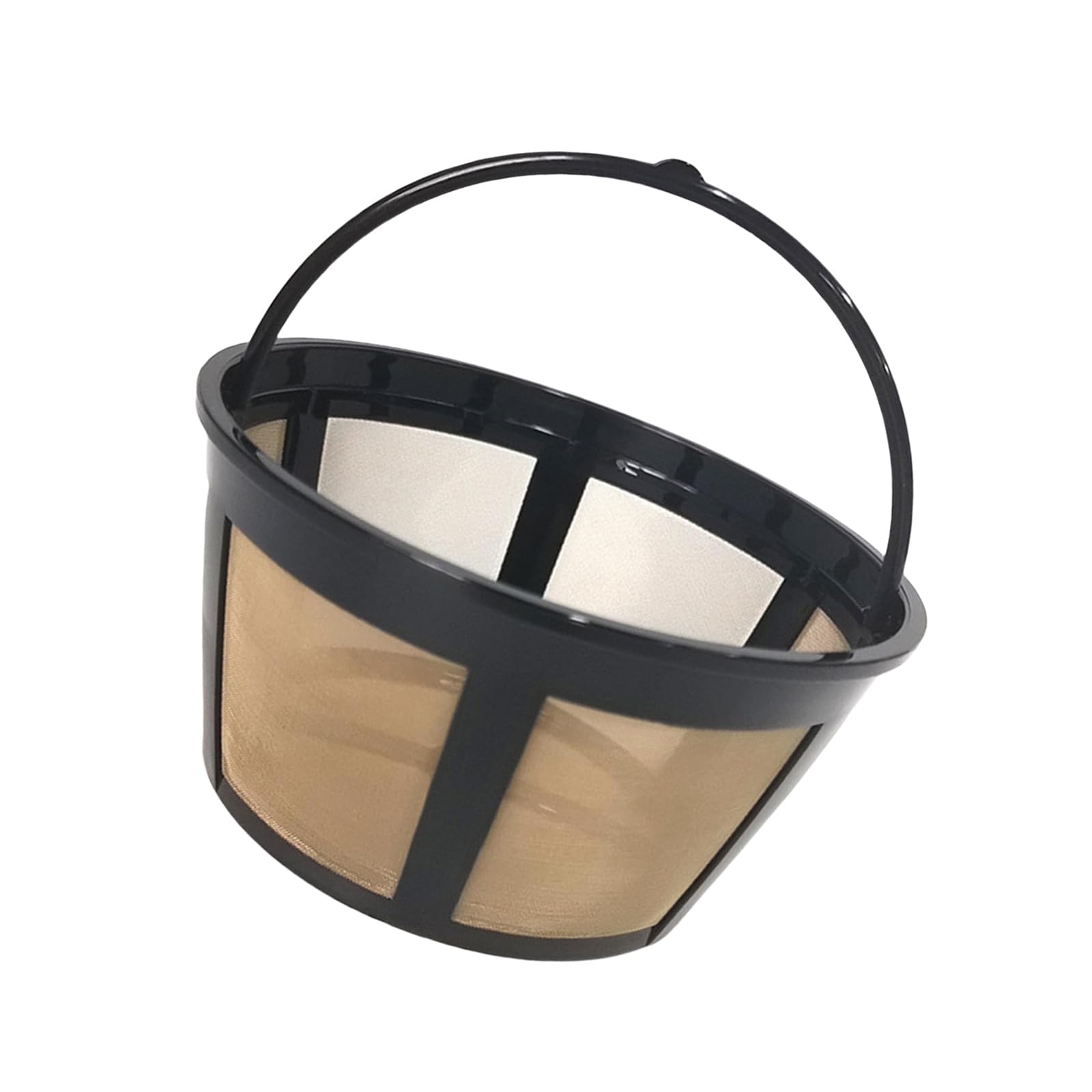 MICFENY Practical Golden Tone Coffee Filter Sturdy Coffee Filter Coffee Strainer for 4/6/8/12 Cup Basket Styles Coffee Maker