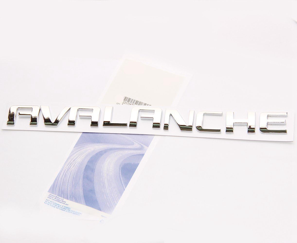 Yoaoo 1x OEM Chrome Avalanche Nameplate Emblem Letter Badge Compatible with 07-16 Avalanche Glossy Shiny