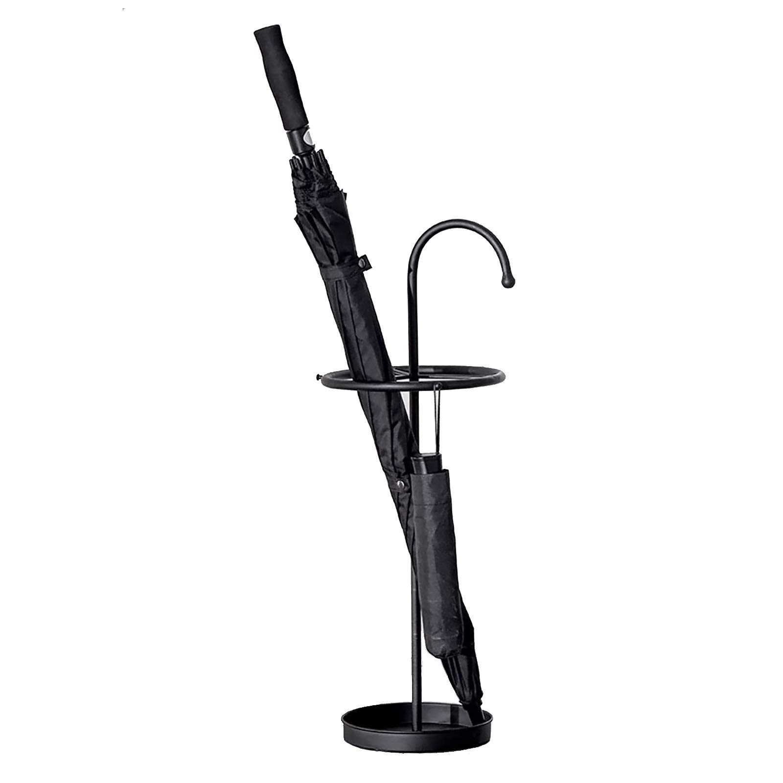 Porte-parapluies anti-goutte en métal noir ajouré AGYH 70cm