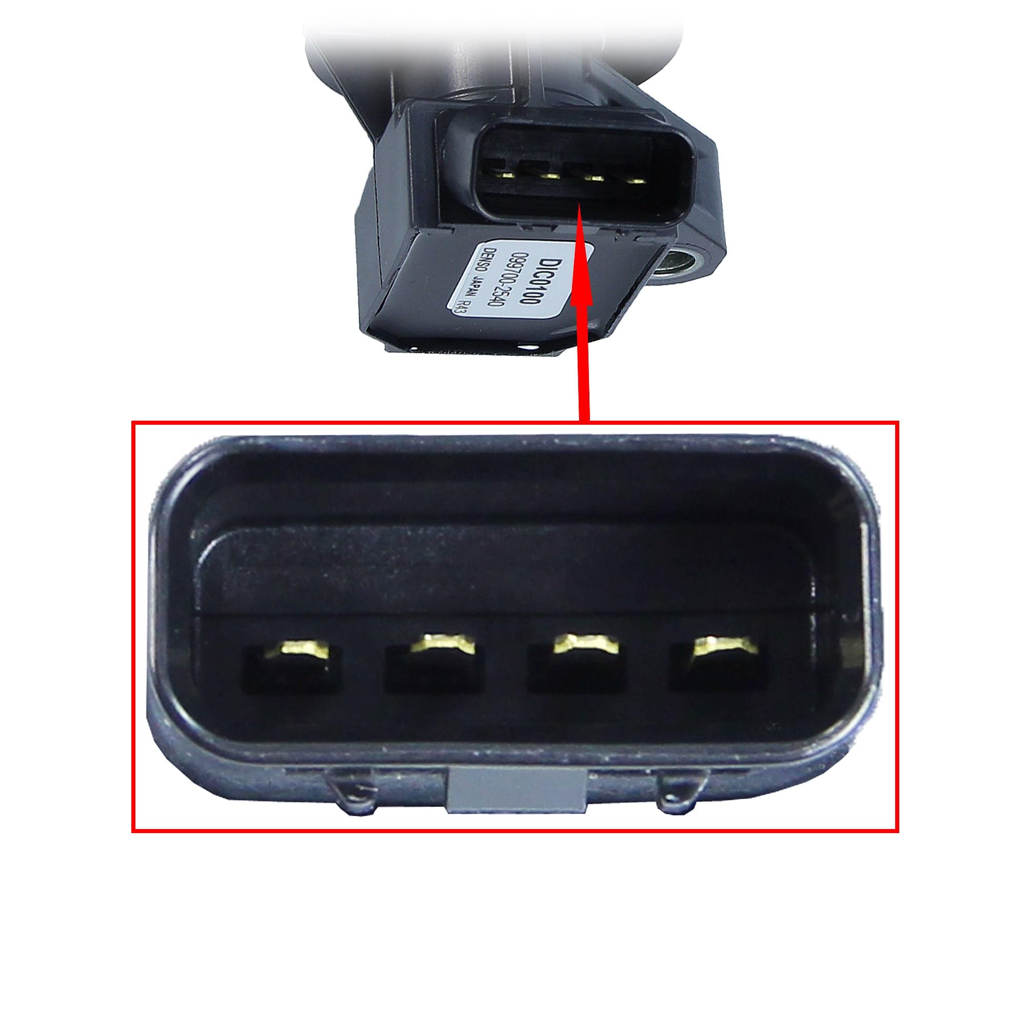 DENSO DIC-0100 Zündspule | Kompatibel mit: CITROËN C1, DAIHATSU CUORE VII, SIRION, PEUGEOT 107, SUBARU JUSTY IV, TOYOTA AURIS, AVENSIS, AVENSIS