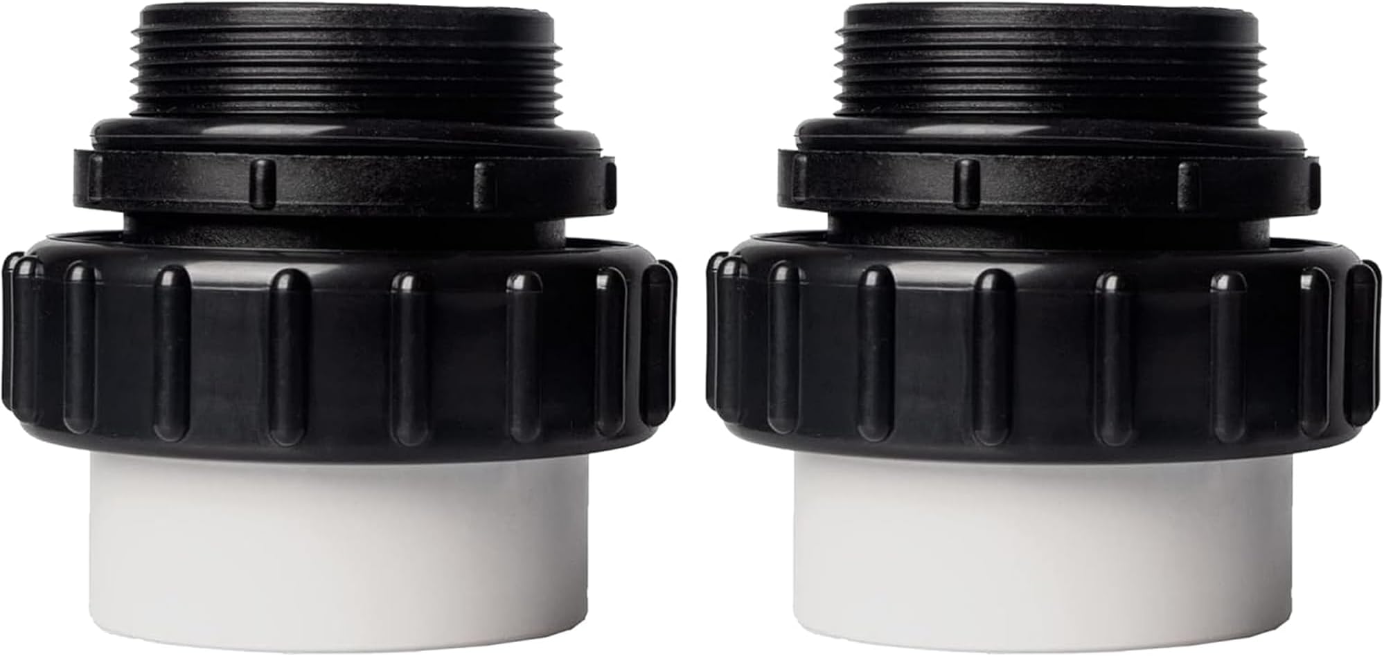 (2-Pack) 2" MIP x 2.37" PVC Hi-Temp Unions Compatible with Pentair Whisperflo & Intelliflo Pool Pumps Hand-Tightened Pool Pump High Temp Unions Replacement for Schedule 40 Male Adapters