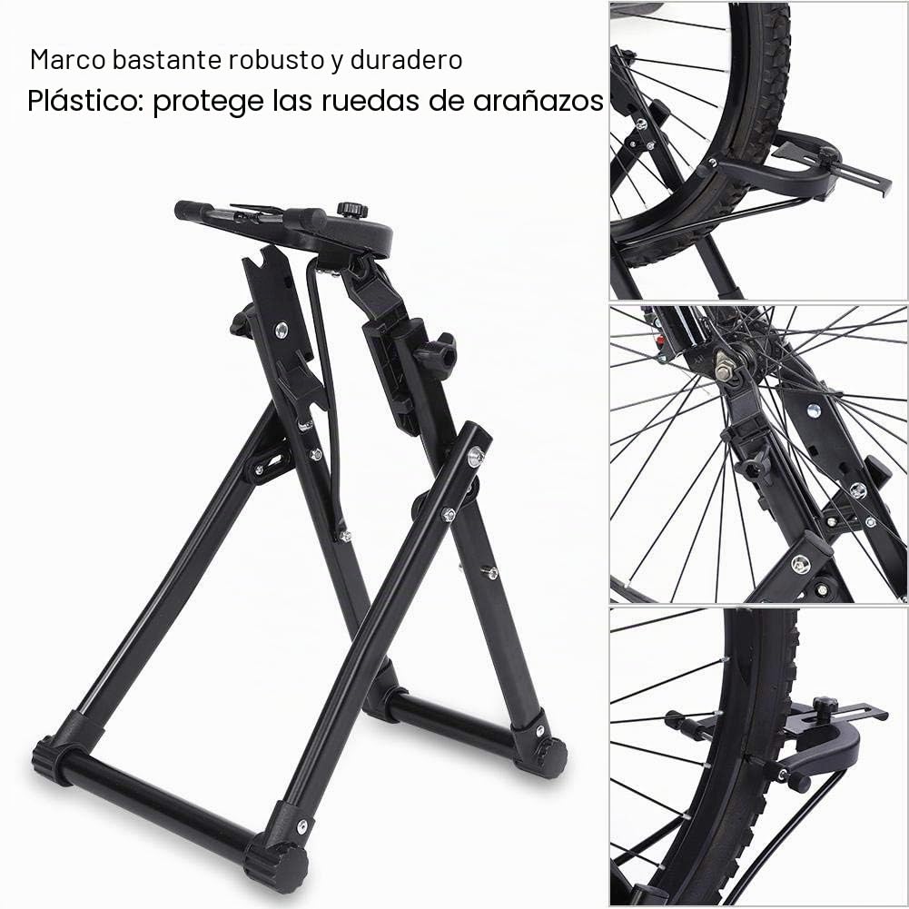 Soporte de trucado de Bicicleta, Soporte de trucado de Rueda de Bicicleta mecánico de aleación de Aluminio para Bicicletas de 16-29 Pulgadas