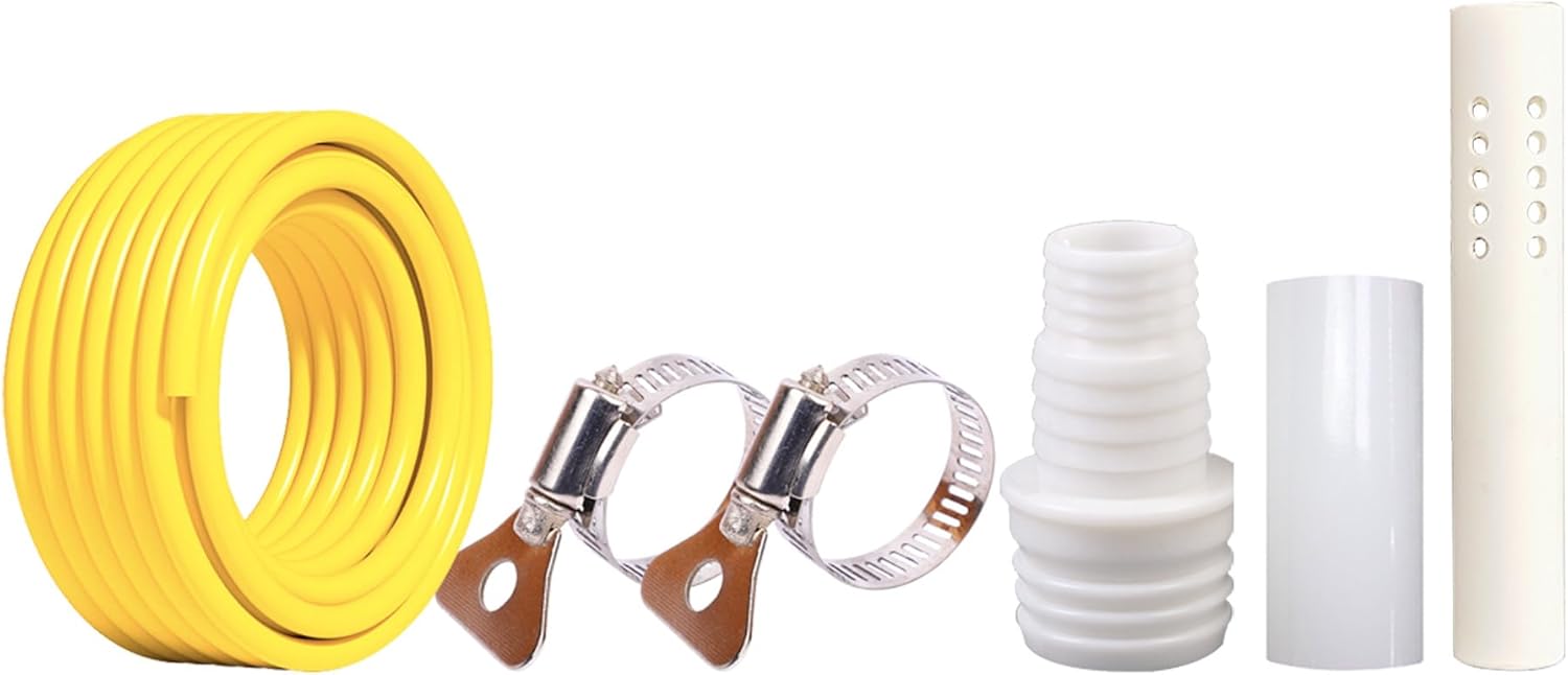 Pool Cover Automatic Drainer Kit for SIHAIAN Round Pool Cover and Rectangle Pool Cover Automatic Discharge of Water from The Pool Cover in Case of Water-Logging (C:157inch) Pool Cover Drainage Kit C157 inch lengths