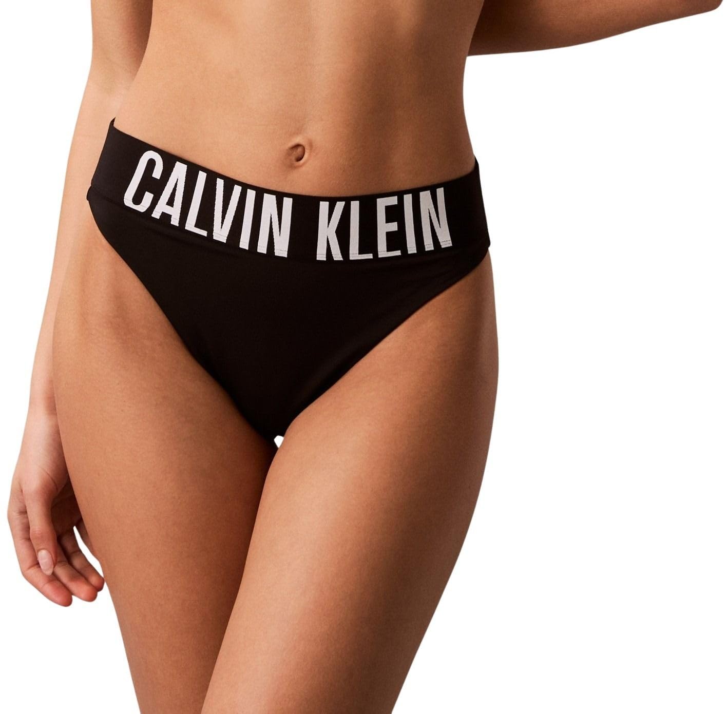 Calvin Klein Women Brazilian LV00Q61189 Swim Bottoms, Black (Black), L