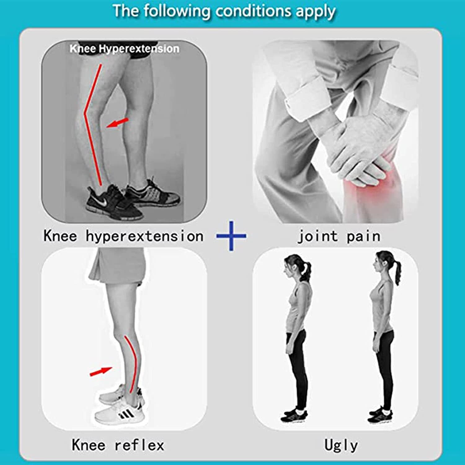 Soporte inmovilizador de rodilla – Ortesis fija ajustable para lesiones de LCA, artrosis, apoyo de recuperación postoperatoria