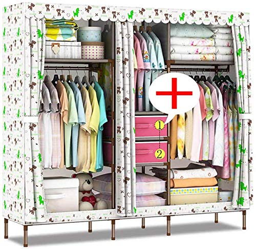 Armoire en tissu portable pour ranger vos vêtements sans percer les murs