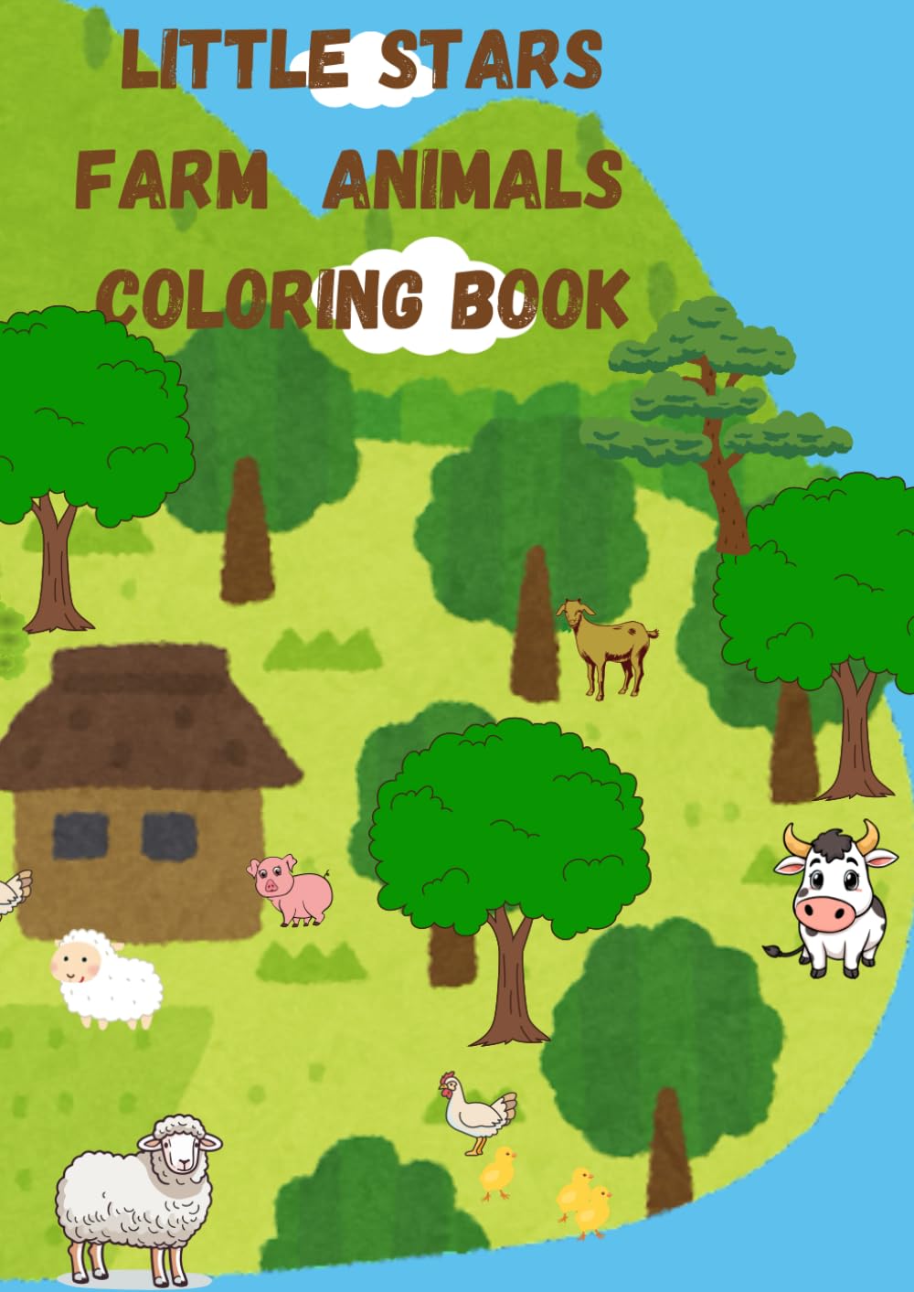 LITTLE STARS FARM ANIMALS COLORING BOOK (LITTLE STARS COLORING BOOK SERIES)