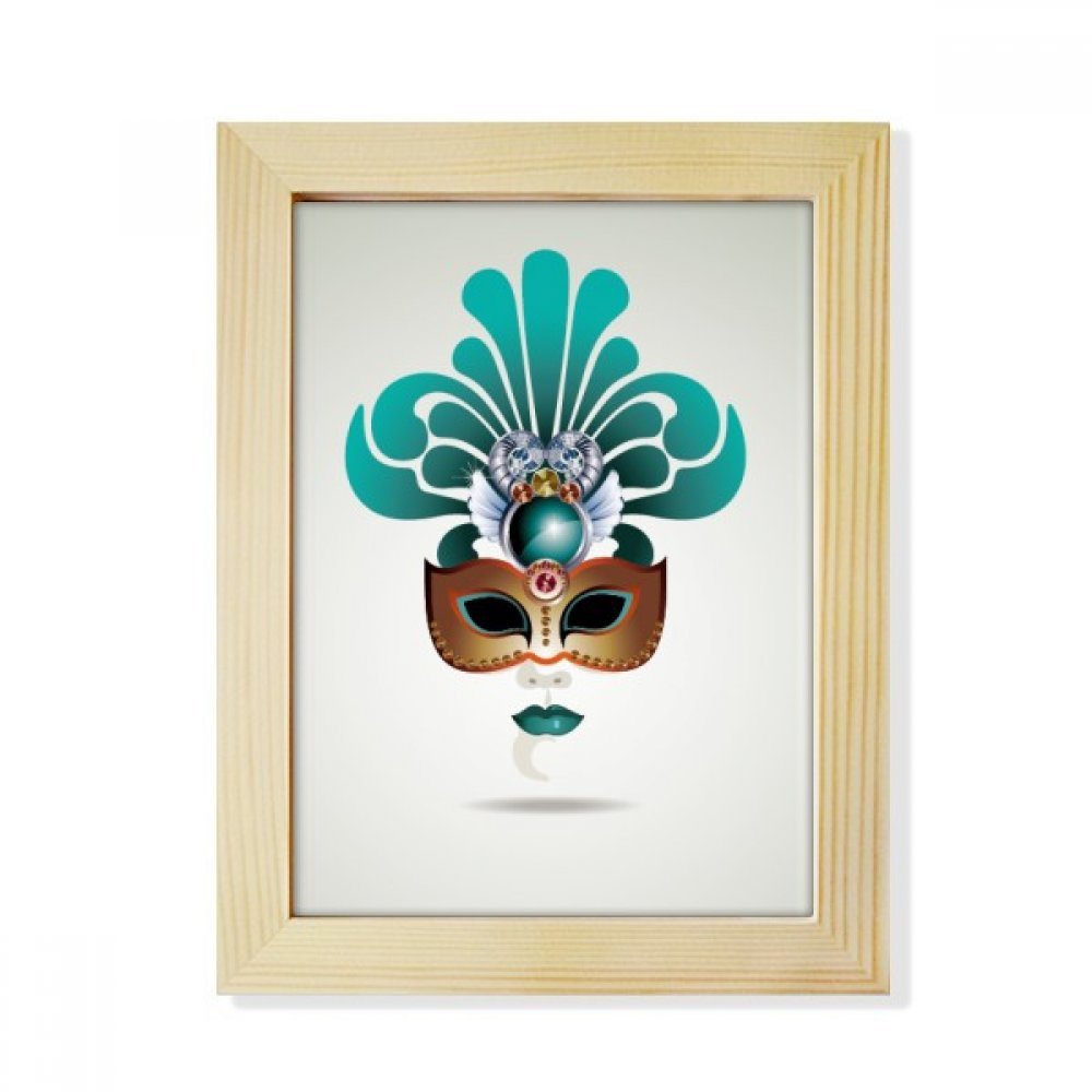 Cadre photo bois Carnaval de Venise, idée cadeau déco originale