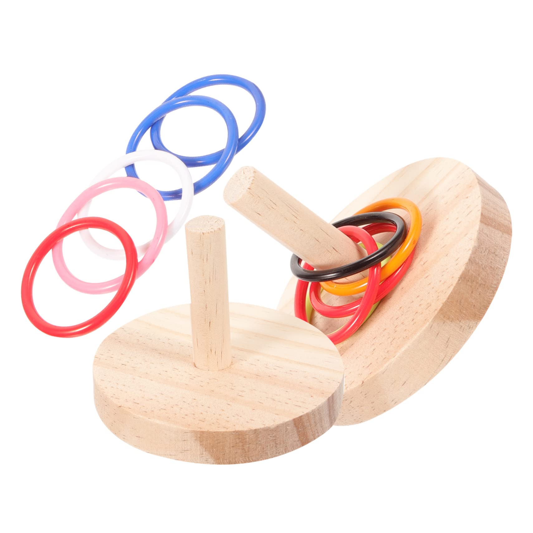 Happyyami 8sätze Parrot Training Toy Teiliges Intelligenzspielzeug Für Vögel Bestehend Aus Holzringen Für Papageien Und Wellensittiche Fördert Spiel Und Gesundheit