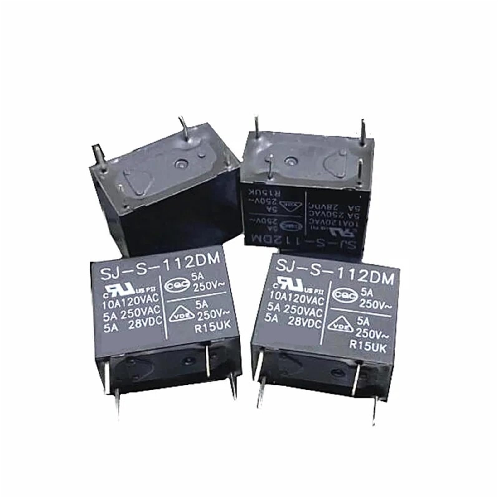 Relé SJ-S-112DM 12VDC de 4 pines y 10A para control de circuitos de automoción y electrónica moderna