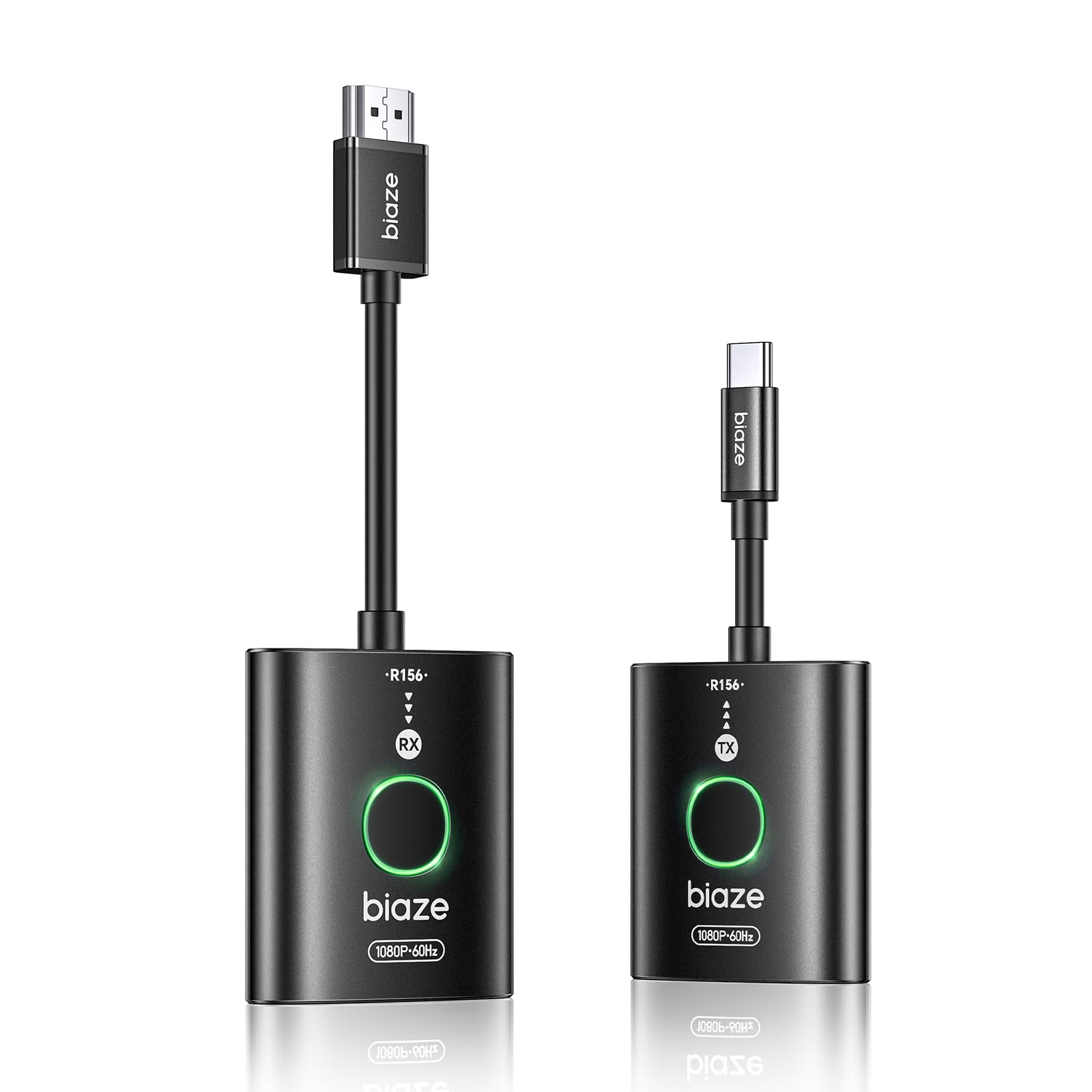 Transmisor y receptor HDMI inalámbrico, no requiere conexión WiFi. TX es USB C.No requiere instalación del controlador, 2,4/5,8 GHz para 1080P de vídeo inalámbrico desde el ordenador portátil