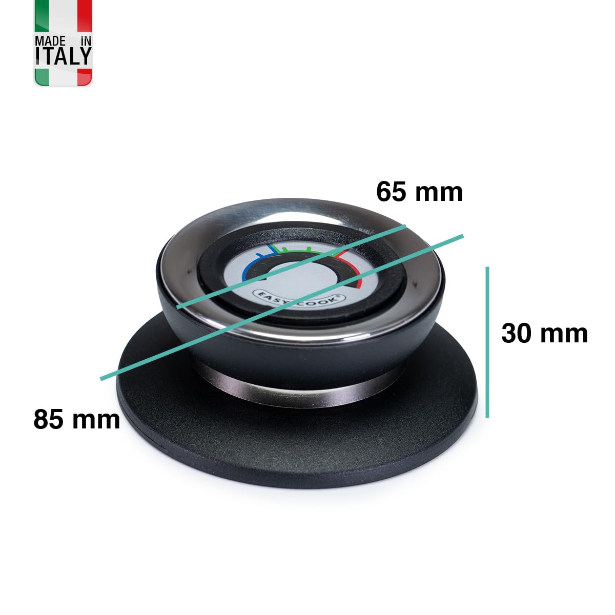 OPPAHA Visiotherm Thermometer Topf-Thermometer – Knopf kompatibel mit verschiedenen Marken und Modellen – Messinggewinde 5 mm wärmeisoliert – 1 Stück