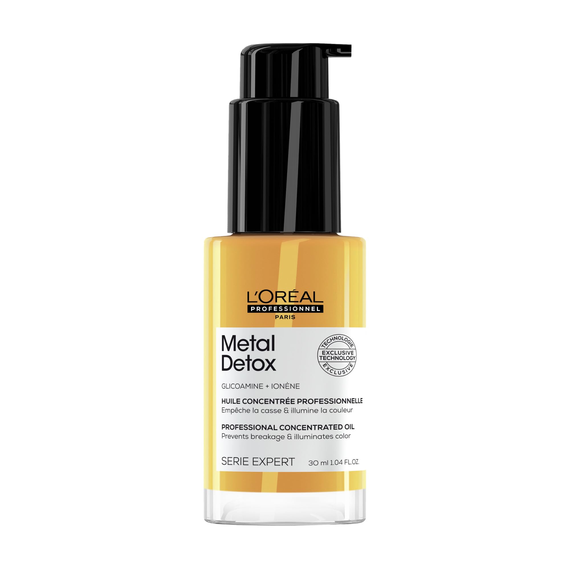 L'Oreal Professionnel Metal Detox Leave-In Oil - Detoxifies, Prevents Damage and Prolongs Hair Color With Shine