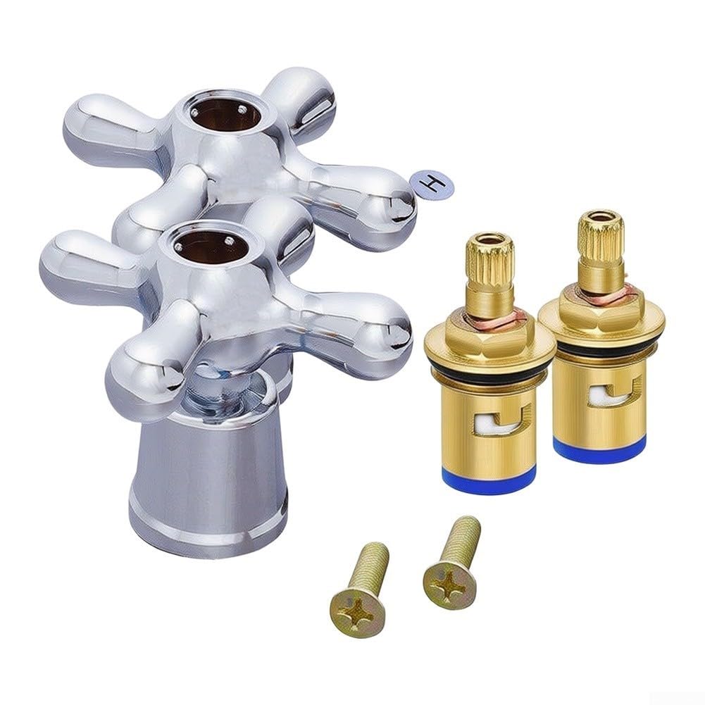 Cartucho de para grifo 35mm Pie Plano Repuesto Válvula Cerámica ABS para Cocina Baño para ducha Monomando Mezcladora Frío Caliente Kit Reparación