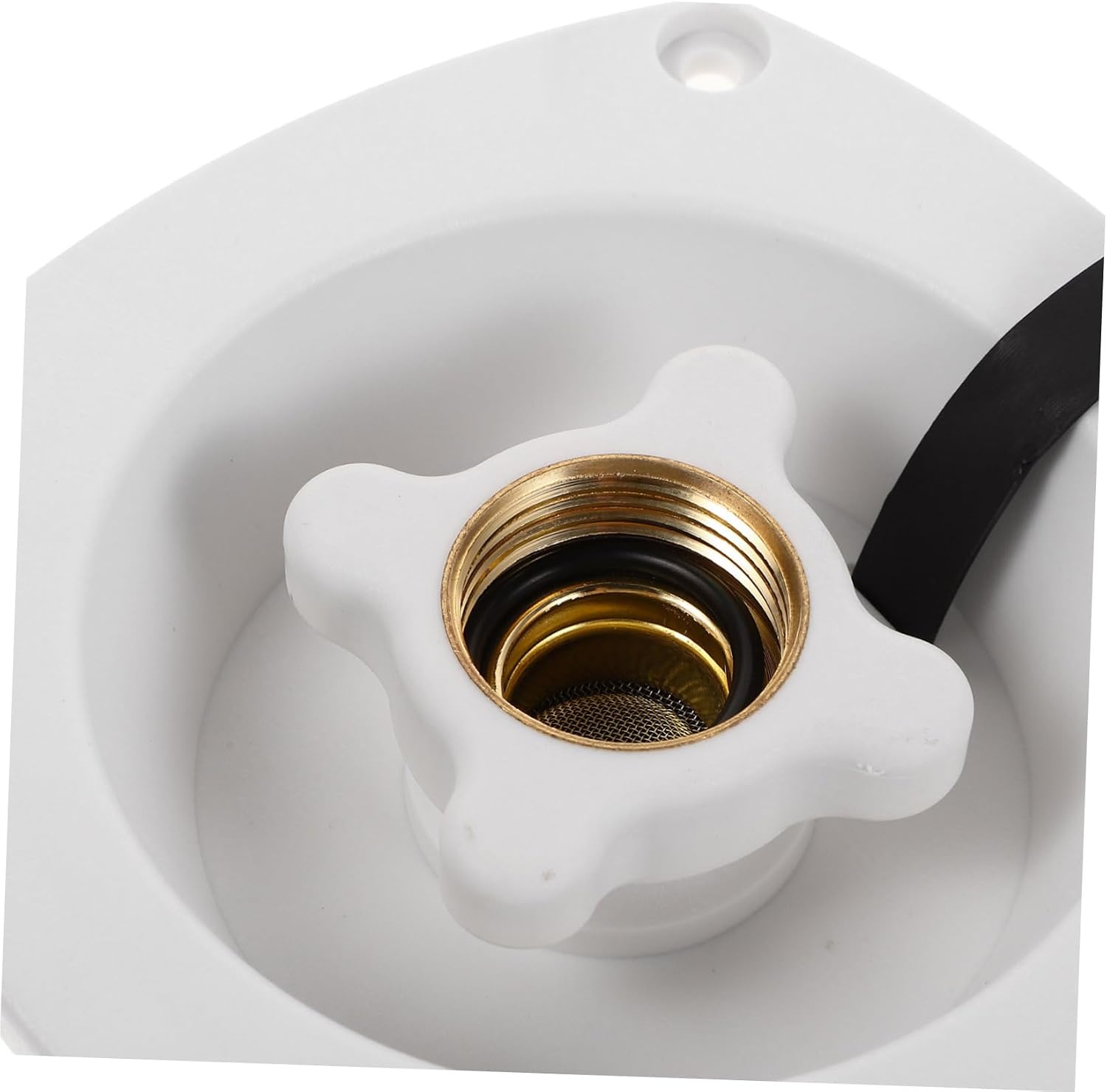 Rv Water Inlet Stopper Valve Cap Durable Material Rotating Cap for Easy Filling Water Inlet Adapter Versatile Use for Yachts and Rvs