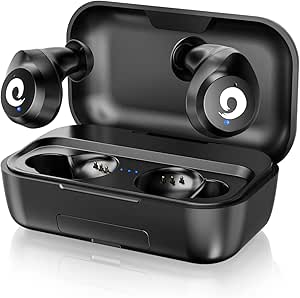 PASONOMI Bluetooth Earbuds Wireless Earbuds Bluetooth 5.0 Headphones Wireless Earphones, Stereo IPX7 Waterproof Wireless Earphones with 2200mah Charging Case/Box, Built-in Microphone asin的图片