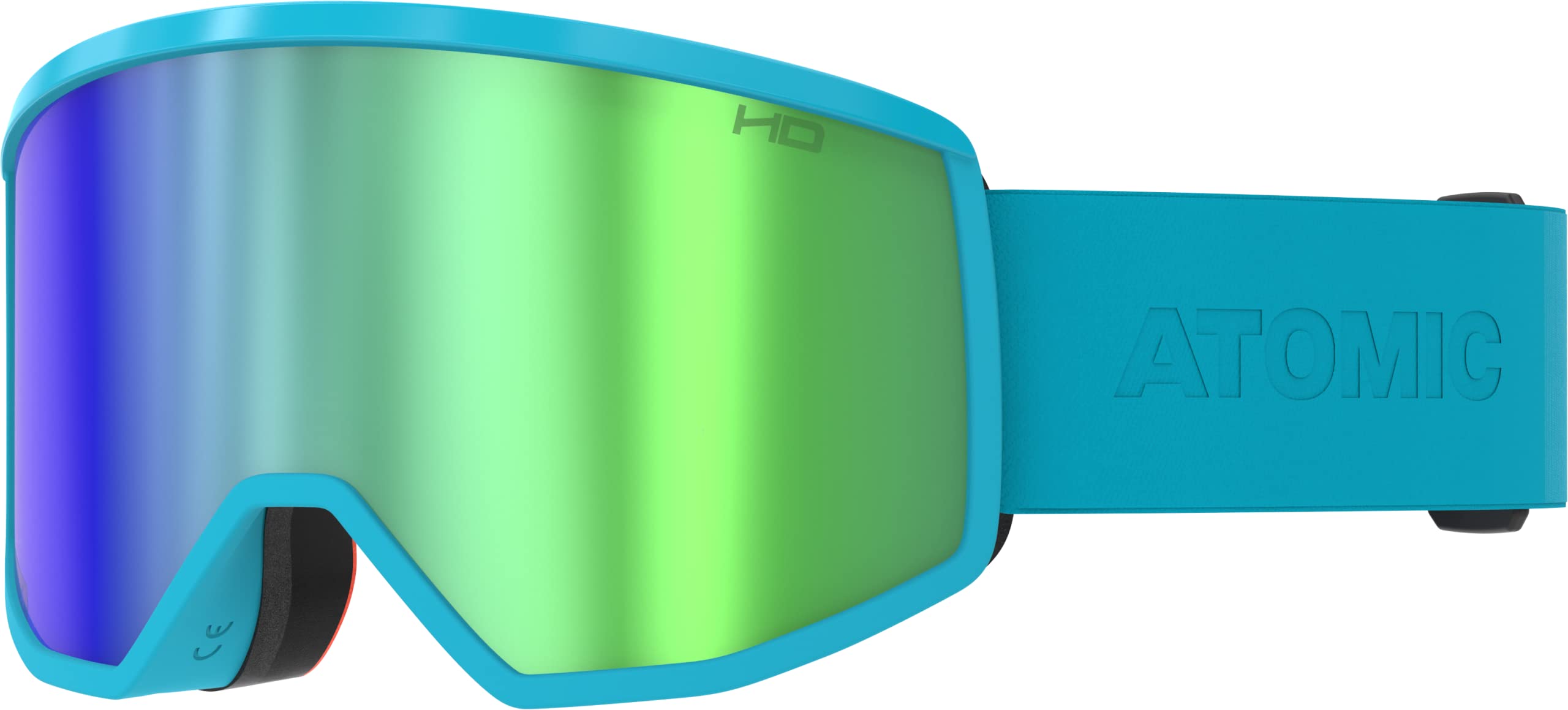 Salomon Atomic Four HD Masque De Ski Rouge, Lunettes De Ski Aux Couleurs Contrastées, Lunettes De Snowboard Haute Qualité, Monture Live Fit, Grand Champ De Vision