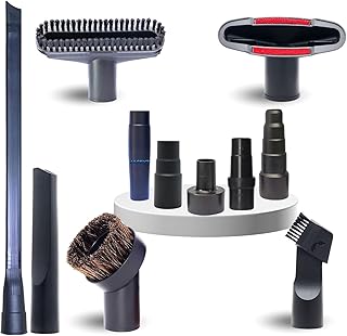 Replacement Vacuum Attachments & Brushes plus Universal Adapter Kit Compatible with Shop Vacs 2-1/4'' 1-7/8'' 1-3/8'' 1-1/...