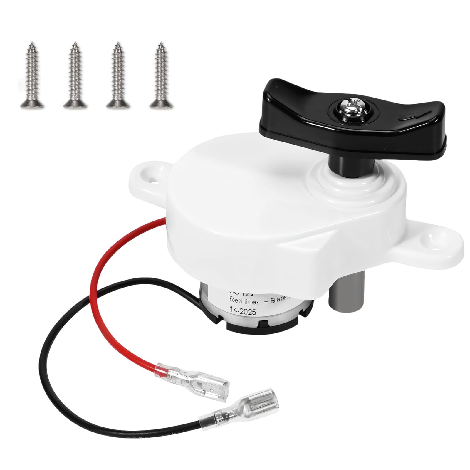 K6010 81 - Motor de elevación de ventilador de ventilación de 17 velocidades con carcasa resistente a los rayos UV y tornillos de acero inoxidable, tornillos de motor de acero inoxidable