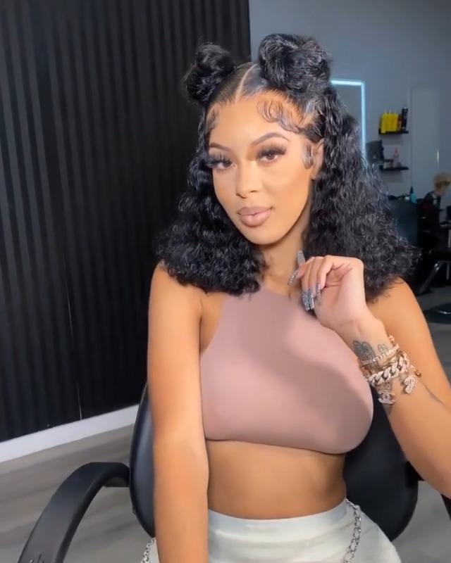 Amazon.com : SODLIS Short Bob Wigs 13x4 Deep Curly Lace